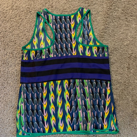 Bar III Fun Print Sleeveless Tank Blouse Small - Picture 6 of 6